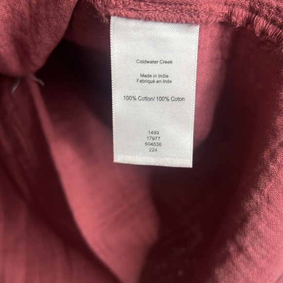 Coldwater Creek Popover Cotton Tunic nwt - Picture 4 of 8